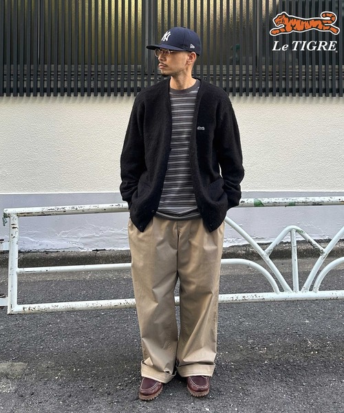 Right-on（ライトオン）の「【Le TIGRE】刺繍カーディガン（カーディガン/ボレロ・メンズ・ブラック/ベージュ・S/M/L/XL）」の10枚目の写真