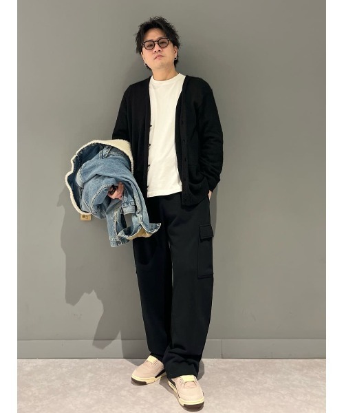 Right-on（ライトオン）の「【Le TIGRE】刺繍カーディガン（カーディガン/ボレロ・メンズ・ブラック/ベージュ・S/M/L/XL）」の4枚目の写真