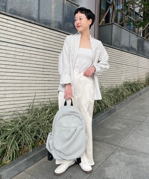 emmi（エミ）の「ウォッシャブルサテンナロースカート（スカート・レディース・ブラック/キャメル/ライトベージュ・1/0）」の4枚目の写真