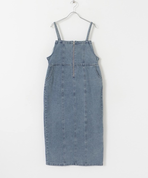 ITEMS URBANRESEARCH（アイテムズ アーバンリサーチ）の「デニムキャミワンピース（ワンピース・レディース・ブラック/ライトブルー・SMALL/FREE）」の20枚目の写真