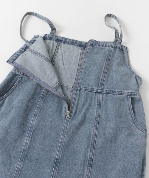 ITEMS URBANRESEARCH（アイテムズ アーバンリサーチ）の「デニムキャミワンピース（ワンピース・レディース・ブラック/ライトブルー・SMALL/FREE）」の21枚目の写真