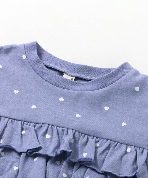 apres les cours（アプレレクール）の「【WEB限定/ジュニア対応】フリル長袖Tシャツ/7days Style（Tシャツ/カットソー・キッズ・その他2/パープル/アイボリー/ピンク・140/120/130/90/100/110/80）」の14枚目の写真