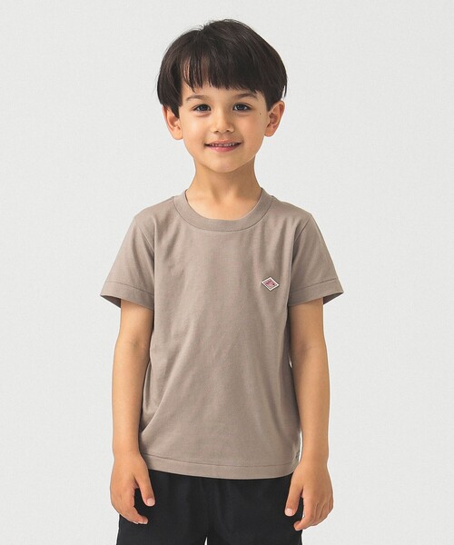 DANTON（ダントン）の「DANTON / KIDS' SHORT SLEEVE INNER T-SHIRT PLAIN 2025SS（105～135cm）（Tシャツ/カットソー・キッズ・ピンク/ブラウン系その他・125/105/115/135）」の3枚目の写真