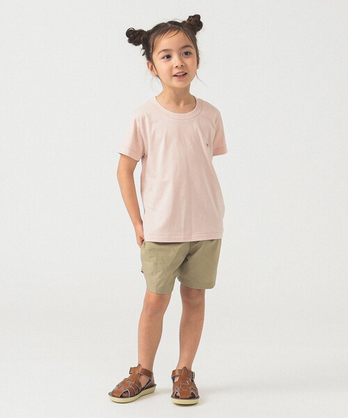 DANTON（ダントン）の「DANTON / KIDS' SHORT SLEEVE INNER T-SHIRT PLAIN 2025SS（105～135cm）（Tシャツ/カットソー・キッズ・ピンク/ブラウン系その他・125/105/115/135）」の7枚目の写真