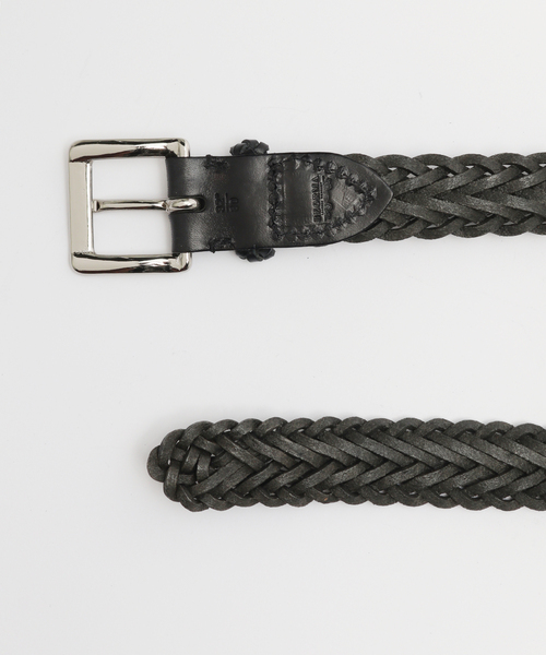 EDIFICE(エディフィス)の「BEORMA (ベオーマ) 34mm HERRINGBONE PLAITED BELT P0009(ベルト・メンズ・ブラック・30/32/34/36)」の4枚目の写真