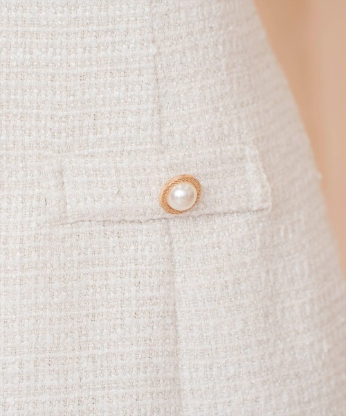 WILLSELECTION（ウィルセレクション）の「ラメツイードフレアミニスカート（スカート・レディース・ピンク/イエロー/オフホワイト・FREE）」の14枚目の写真