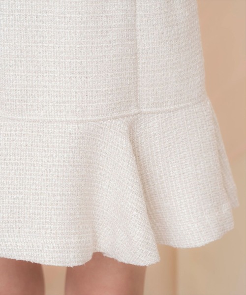 WILLSELECTION（ウィルセレクション）の「ラメツイードフレアミニスカート（スカート・レディース・ピンク/イエロー/オフホワイト・FREE）」の15枚目の写真