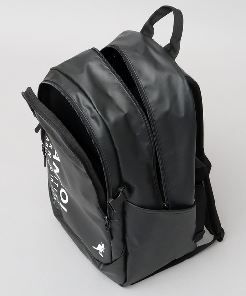 防水ポリエステル ターポリン 大容量 2層式 ラウンドバックパック A4