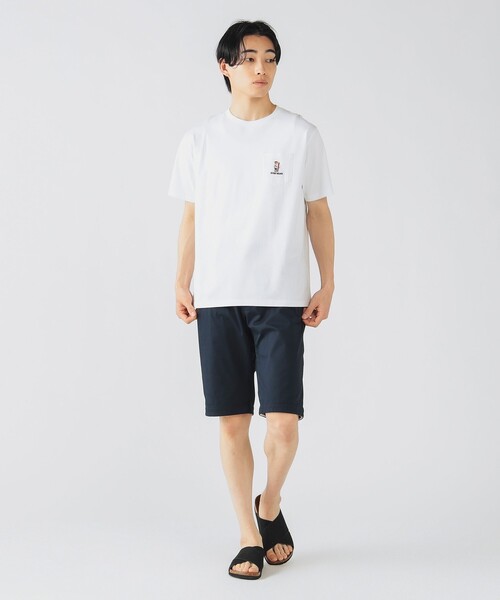 BEAMS HEART（ビームスハート）の「【ユニセックス】サーフベアー シンプル ポケット Tシャツ（Tシャツ/カットソー・メンズ・ホワイト/ネイビー/オリーブ・XL/S/M/L）」の20枚目の写真