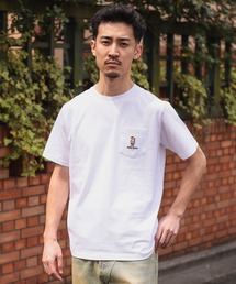 BEAMS HEART | 【ユニセックス】サーフベアー シンプル ポケット Tシャツ(Tシャツ/カットソー)