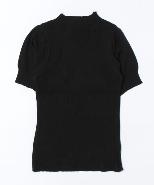 Asterellivi(アステレリビ)の「オフィスカジュアルにも使える リブ編み 半袖 サマーニット プチハイ(Tシャツ/カットソー・レディース・モカ/ブルー/レッド/ブラック/ホワイト・FREE)」の17枚目の写真