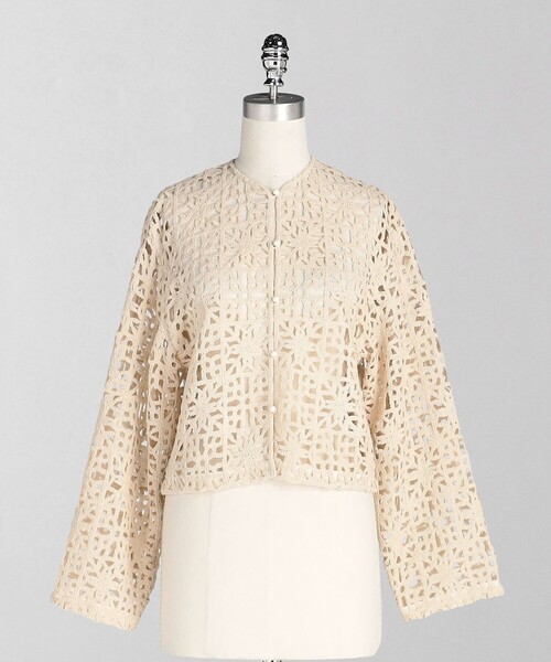 LOEFF＞モチーフ レース シャツ（カーディガン/ボレロ）｜LOEFF  