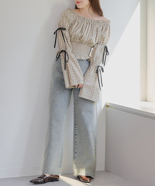 continuer de NICE CLAUP(コンティニューデナイスクラップ)の「【@_chipi2xセレクト】華奢見え叶う2wayブラウス(シャツ/ブラウス・レディース・ブラック系その他/ベージュ系その他・FREE)」の19枚目の写真