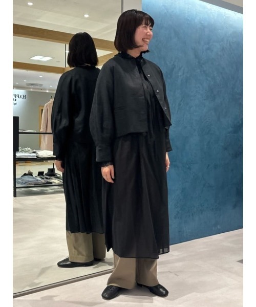 LOISIR（ロワズィール）の「リネンツイルノーカラージャケット（ノー