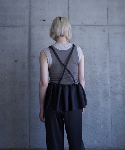 G.V.G.V.(ジーヴィージーヴィー)の「SATIN SUSPENDER PANTS(その他パンツ・レディース・ブラック/ブラウン・ONE SIZE)」の12枚目の写真