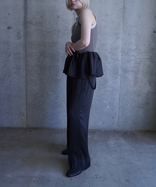 G.V.G.V.(ジーヴィージーヴィー)の「SATIN SUSPENDER PANTS(その他パンツ・レディース・ブラック/ブラウン・ONE SIZE)」の18枚目の写真