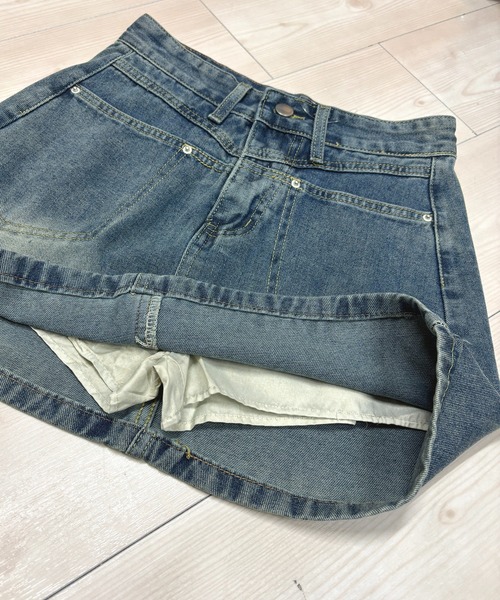 NANEA(ナネア)の「切り替えデニムスカート(デニムスカート・レディース・ピンク/ブルー・SMALL/X-SMALL/LARGE/MEDIUM)」の9枚目の写真