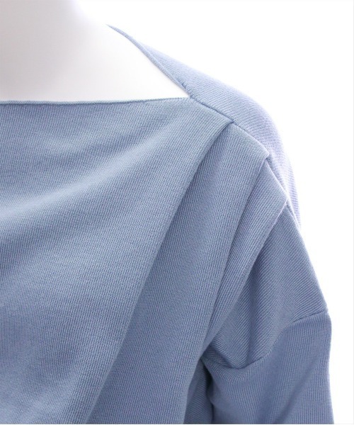 CLEAR BASIC（クリアベーシック）の「ワンポイント刺繍ワンショル2wayニットトップス［大人カジュアル 春夏ニット］≪再入荷≫（ニット/セーター・レディース・アイボリー/ミント/ブルーグレー/ブラック・F）」の15枚目の写真