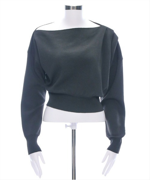 春のお出かけに♥ ワンショルダーニットトップス ワンショルダーニットトップス / one shoulder knit tops