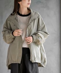 ナイロンワッシャースタンドカラーブルゾン