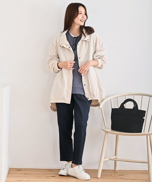 rps(アールピーエス)の「ナイロンワッシャースタンドカラーブルゾン(ブルゾン・レディース・アイボリー/ブラック/ベージュ・フリー)」の4枚目の写真