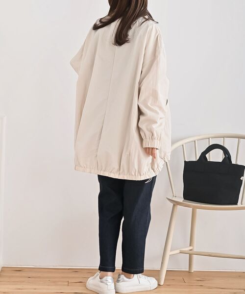 rps(アールピーエス)の「ナイロンワッシャースタンドカラーブルゾン(ブルゾン・レディース・アイボリー/ブラック/ベージュ・フリー)」の6枚目の写真