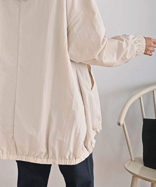 rps(アールピーエス)の「ナイロンワッシャースタンドカラーブルゾン(ブルゾン・レディース・アイボリー/ブラック/ベージュ・フリー)」の9枚目の写真