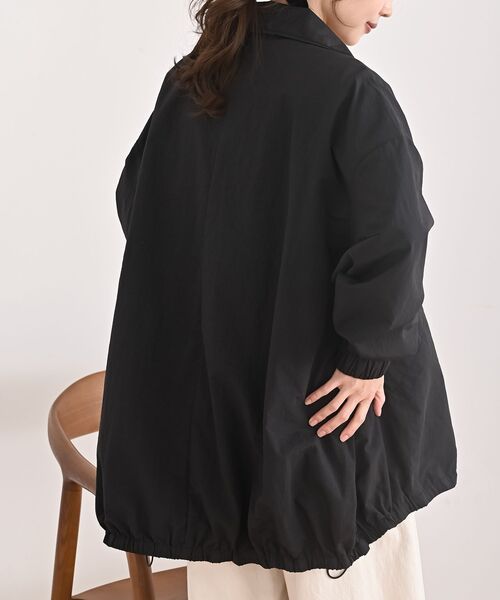 rps(アールピーエス)の「ナイロンワッシャースタンドカラーブルゾン(ブルゾン・レディース・アイボリー/ブラック/ベージュ・フリー)」の17枚目の写真