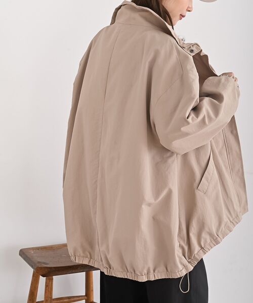 rps(アールピーエス)の「ナイロンワッシャースタンドカラーブルゾン(ブルゾン・レディース・アイボリー/ブラック/ベージュ・フリー)」の22枚目の写真