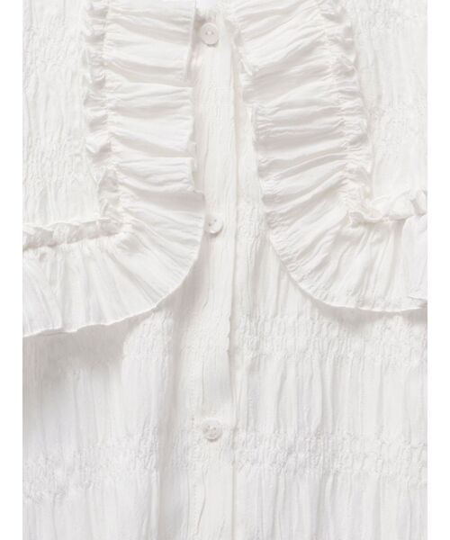 merry jenny(メリージェニー)の「ビッグカラーブラウス(シャツ/ブラウス・レディース・オフホワイト/ブラック/イエロー・FREE)」の10枚目の写真