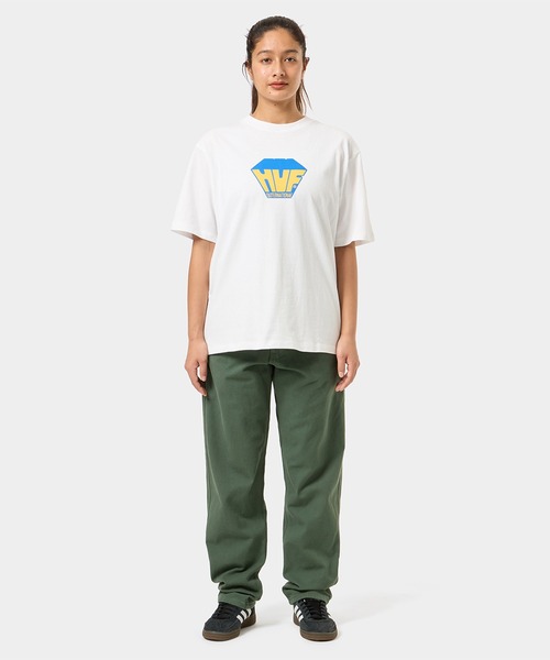 売切れ前に 大人気 HUF BIG BLOCK LS TEE バックプリントGOOD HUF tシャツ BIG BLOCK LS TEE / ハフ ヘビーウェイト ロング