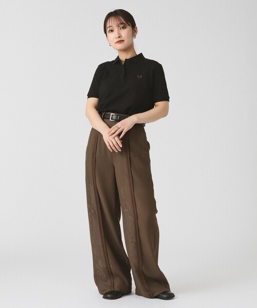 FRED PERRY（フレッドペリー）の「FRED PERRY / The Fred Perry Shirt（ポロシャツ・レディース・ブラック/ホワイト/レッド/ネイビー・8/10）」の8枚目の写真