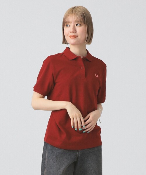 FRED PERRY（フレッドペリー）の「FRED PERRY / The Fred Perry Shirt（ポロシャツ・レディース・ブラック/ホワイト/レッド/ネイビー・8/10）」の13枚目の写真