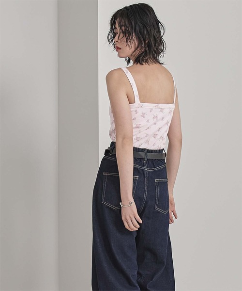 miette(ミエット)の「カップ付き小花柄サーマルキャミ(キャミソール・レディース・ピンク/ホワイト系その他/オフホワイト・FREE)」の15枚目の写真