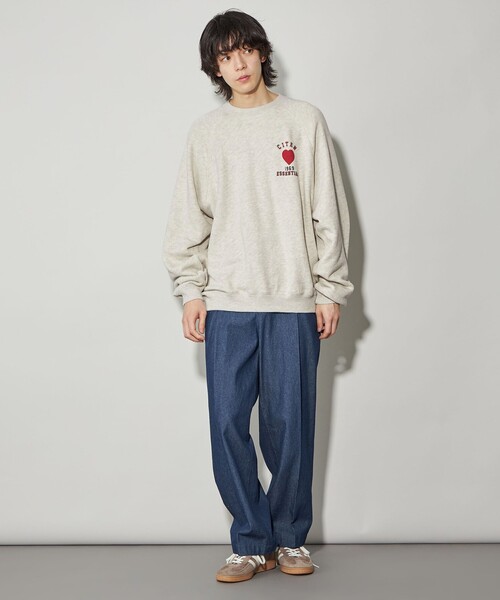 セール】＜CITEN＞ハートモチーフロゴラグランスウェット