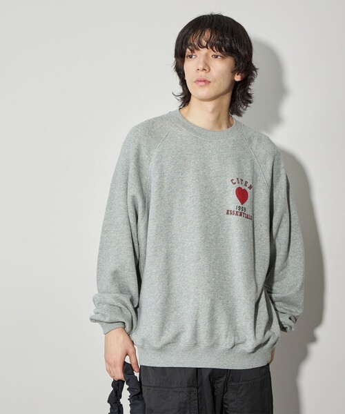 ＊新品未使用＊ワイヤーハートスウェット グレー 限定カラー】ミニハート刺繍スウェット(スウェット・トレーナー