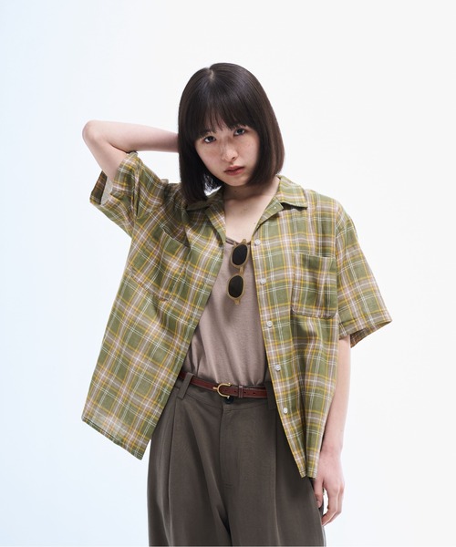 THE BOlDMAN ダブルガーゼチェックシャツ セール】Doublegaze Check Shirts / ダブルガーゼチェックシャツ