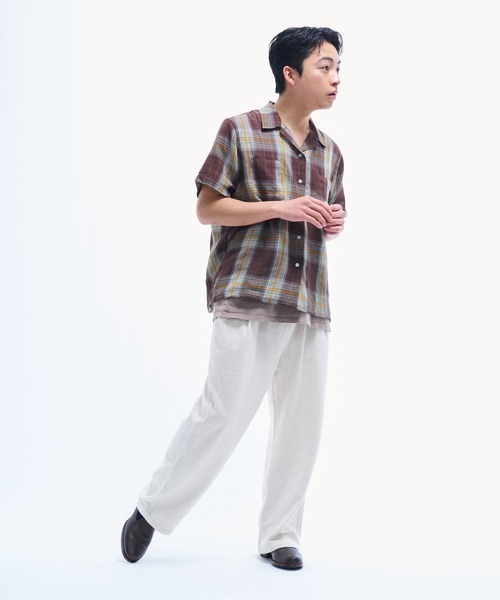the boldman ガーゼチェックシャツ セール】Doublegaze Check Shirts / ダブルガーゼチェックシャツ