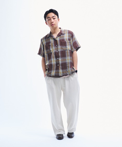 THE BOlDMAN ダブルガーゼチェックシャツ セール】Doublegaze Check Shirts / ダブルガーゼチェックシャツ