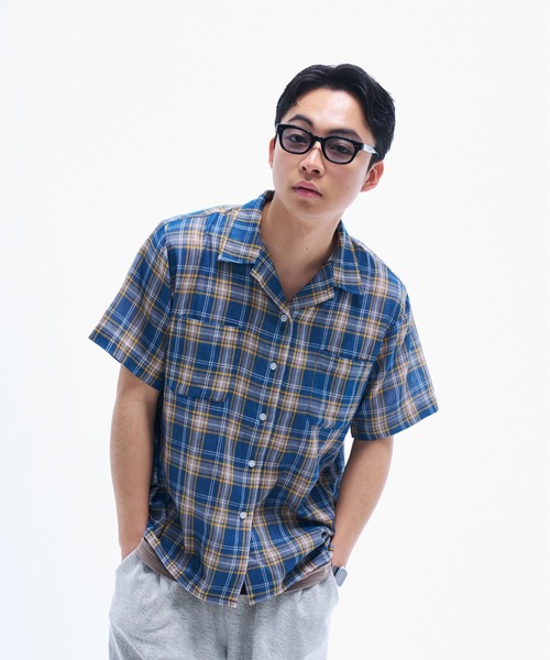 THE BOLDMAN(ザ ボールドマン)の「Doublegaze Check Shirts / ダブルガーゼチェックシャツ(シャツ/ブラウス・メンズ・ブラウン/カーキ/ブルー・LARGE/MEDIUM)」の22枚目の写真