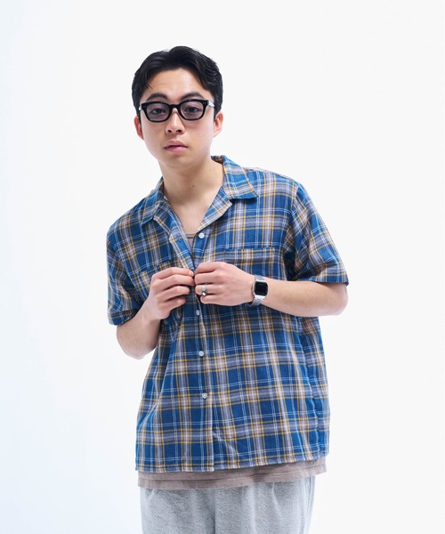 セール】Doublegaze Check Shirts / ダブルガーゼチェックシャツ