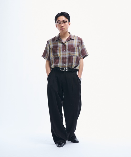 セール】Doublegaze Check Shirts / ダブルガーゼチェックシャツ