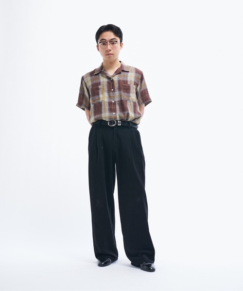 THE BOlDMAN ダブルガーゼチェックシャツ THE BOLDMAN シャツ Doublegaze Check Shirts / ダブルガーゼ