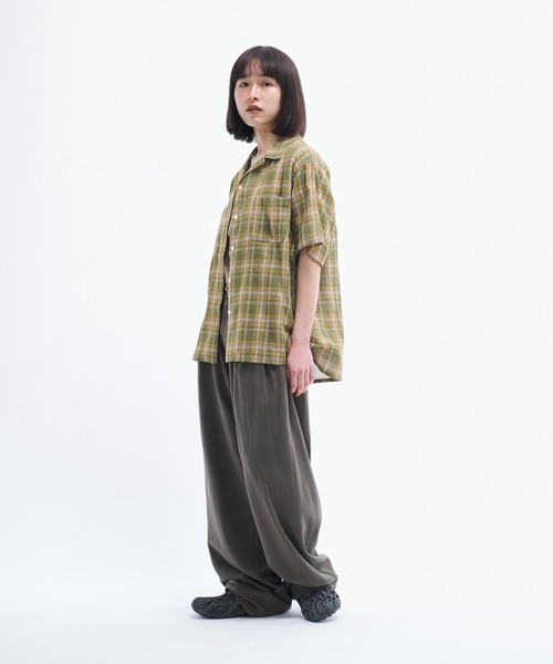 THE BOLDMAN(ザ ボールドマン)の「Doublegaze Check Shirts / ダブルガーゼチェックシャツ(シャツ/ブラウス・メンズ・ブラウン/カーキ/ブルー・LARGE/MEDIUM)」の8枚目の写真