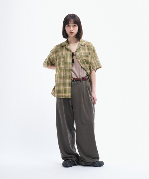THE BOlDMAN ダブルガーゼチェックシャツ THE BOLDMAN シャツ Doublegaze Check Shirts / ダブルガーゼ