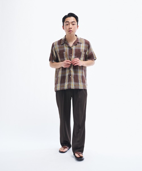 THE BOlDMAN ダブルガーゼチェックシャツ セール】Doublegaze Check Shirts / ダブルガーゼチェックシャツ