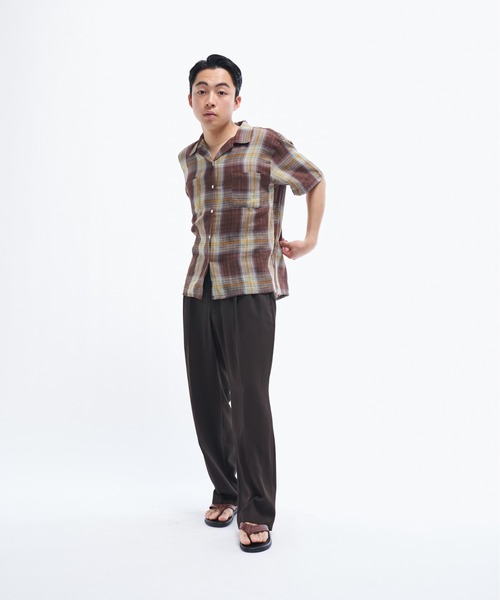 the boldman ガーゼチェックシャツ THE BOLDMAN シャツ Doublegaze Check Shirts / ダブルガーゼ