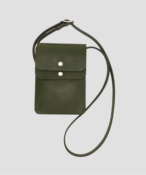 MARGARET HOWELL（マーガレットハウエル）の「VEGITABLE TANNED LEATHER（ショルダーバッグ・レディース・ブラック/オリーブ・FREE）」の2枚目の写真