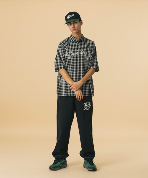 トップス XLARGE PATCH LOGO PLAID S/S SHIRT PATCH LOGO PLAID S/S SHIRT（シャツ/ブラウス）｜XLARGE
