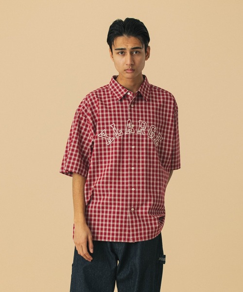 トップス XLARGE PATCH LOGO PLAID S/S SHIRT XLARGE｜PATCH LOGO PLAID S/S SHIRT XLARGE | Rakuten Fashion